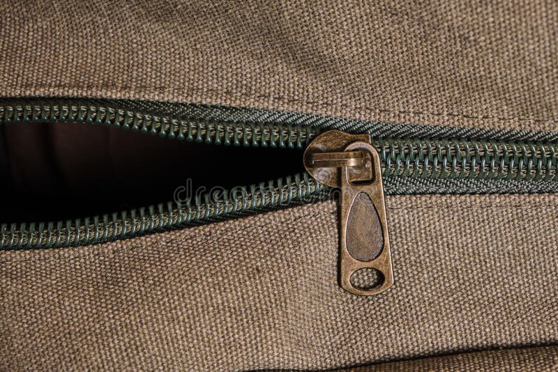 Unbuttoned Zipper on Hiking Backpack Stock Image Image of modern