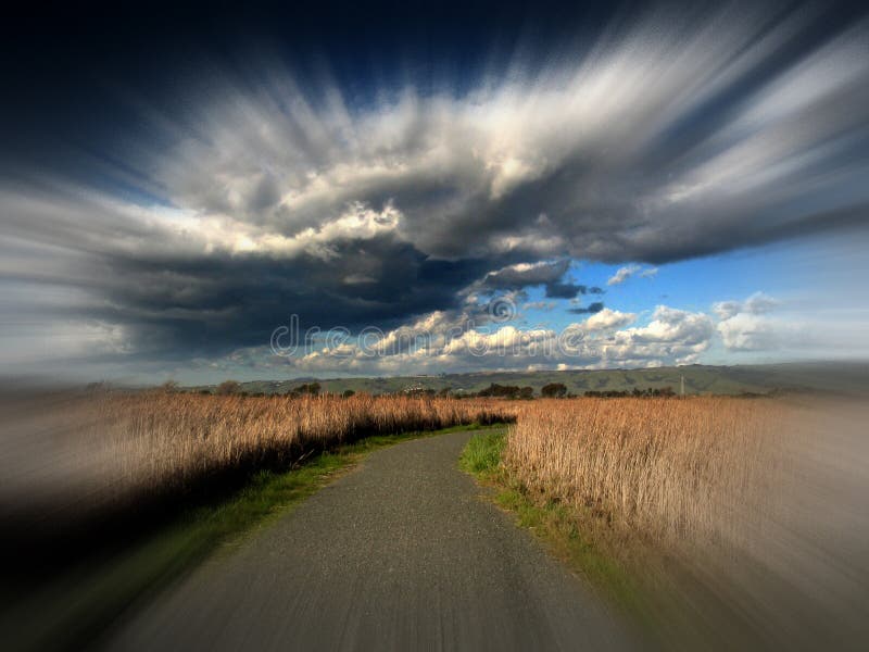 Into the uncertain future royalty free stock images