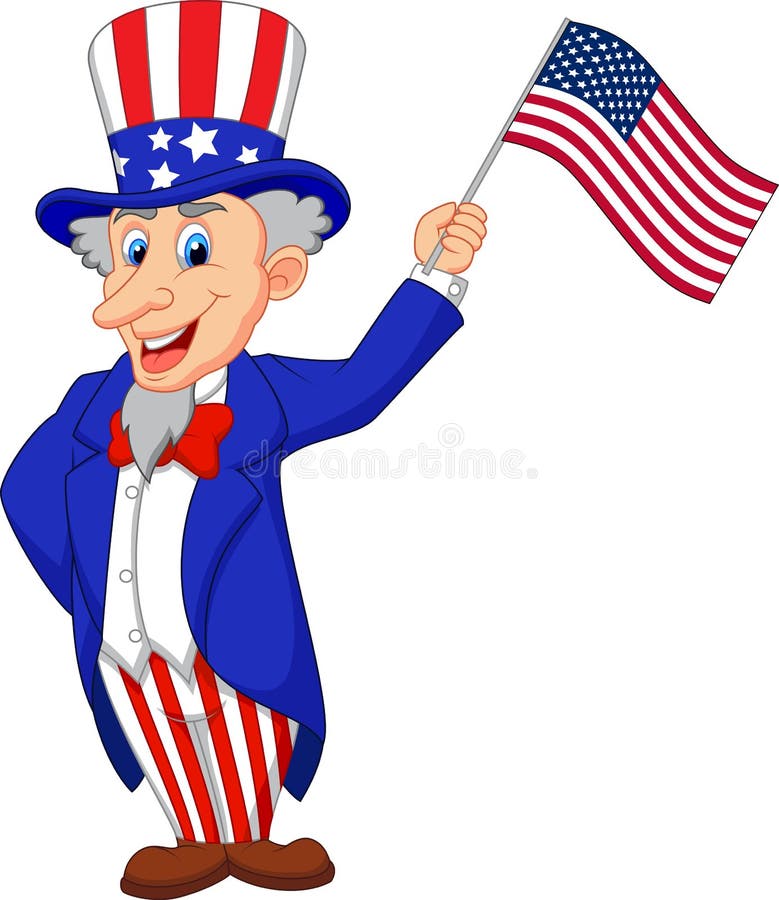 Cartoon American Flag Stock Illustrations – 18,921 Cartoon