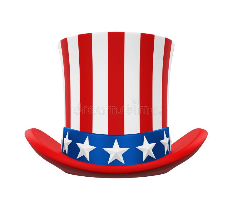 Uncle Sam hat stock illustration. Illustration of celebration - 35327364