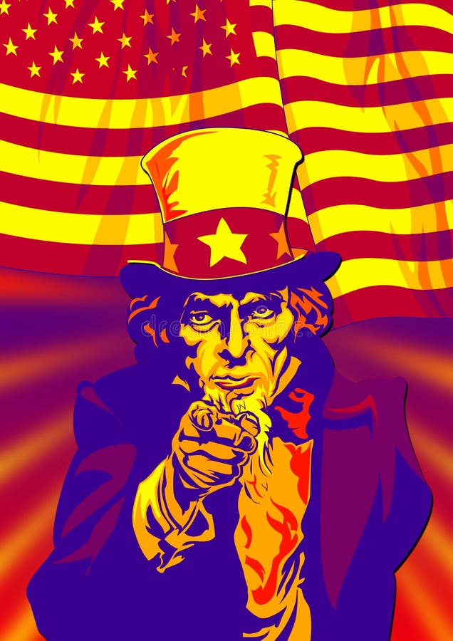 Uncle Sam in red