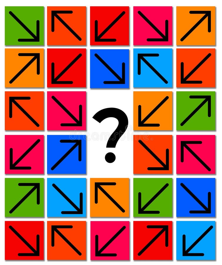 Uncertain what road to take in life and the future. Go to option illustrations