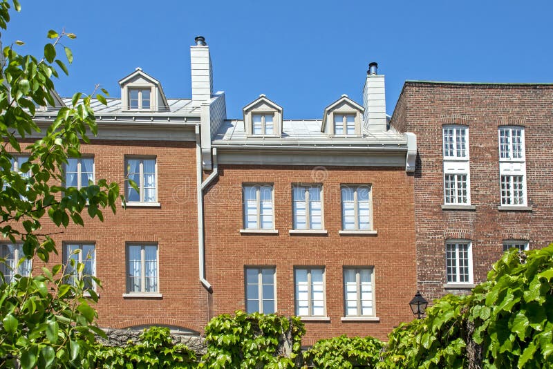 Uncluttered residential building facade