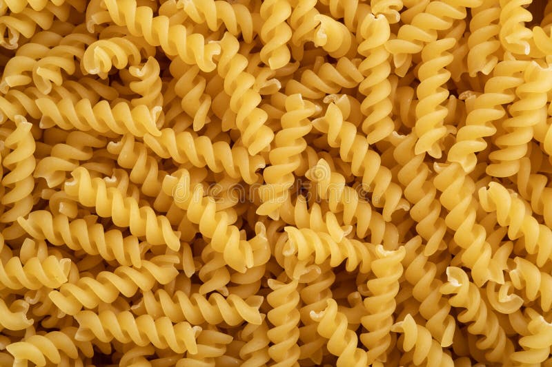 Uncooked dry Small Spirals pasta royalty free stock photography