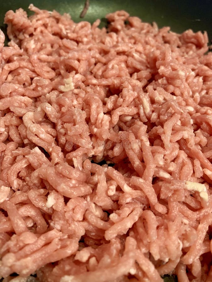 Uncooked pork mince meat stock photo. Image of meat - 177377122