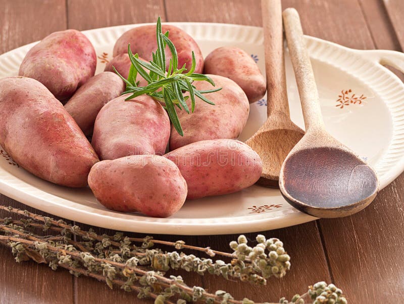 Uncooked potatoes stock image. Image of organic, nutrition 31784857
