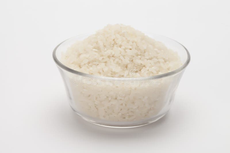 Uncooked Rice in Bowl with... Stock Photo Image of legume, rice 31496276