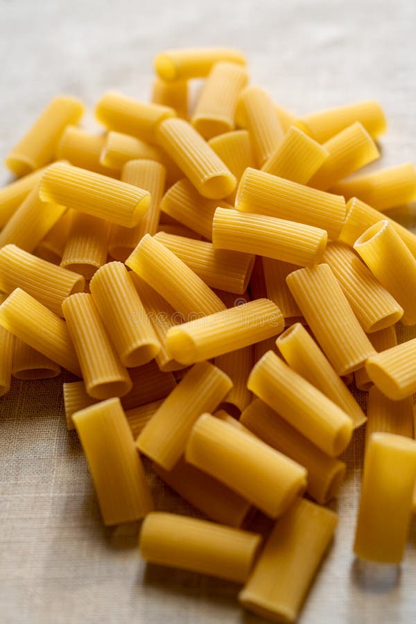 Uncooked Rigatoni Pasta and Cherry Tomatoes Stock Photo Image of