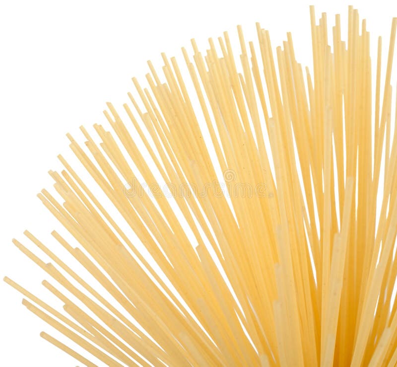Uncooked spaghetti (pasta) royalty free stock images