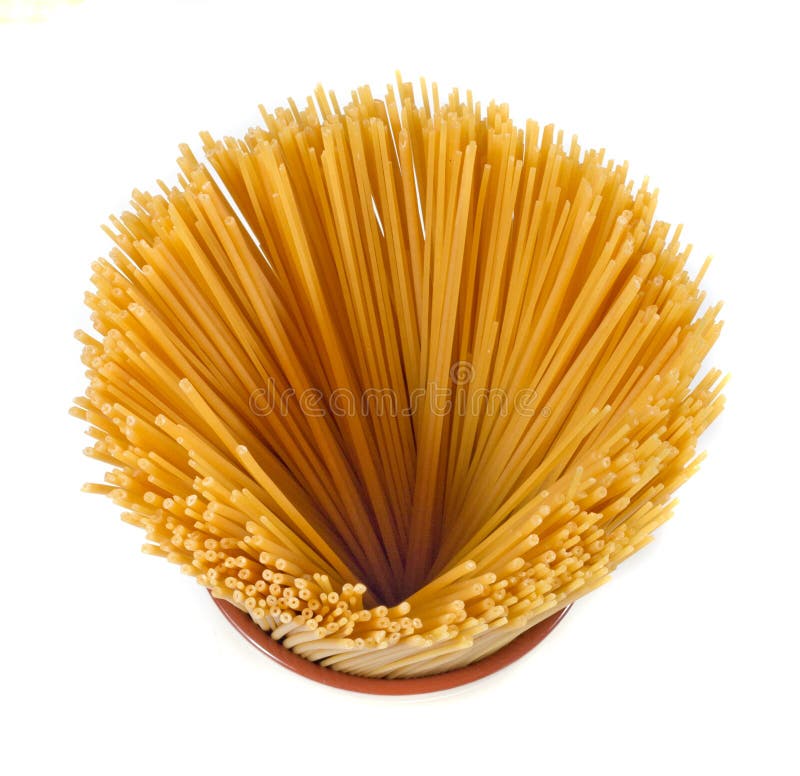 Uncooked spaghetti pasta isolated on white background. Italian pasta spaghett stock images, royalty-free photos and pictures