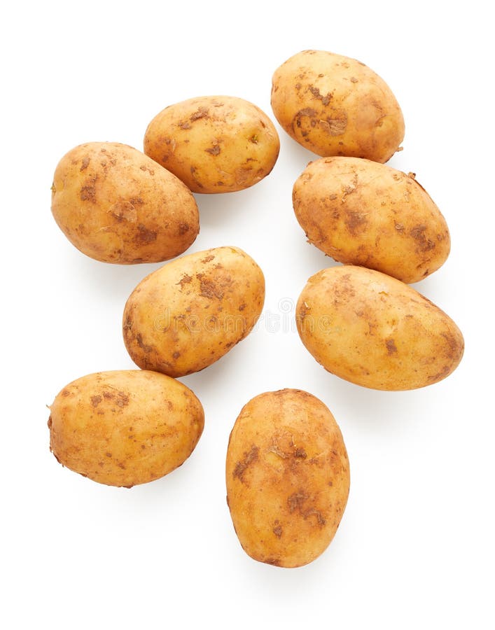 Uncooked Vegetable Potato on White Stock Image Image of diet, fresh 269199741