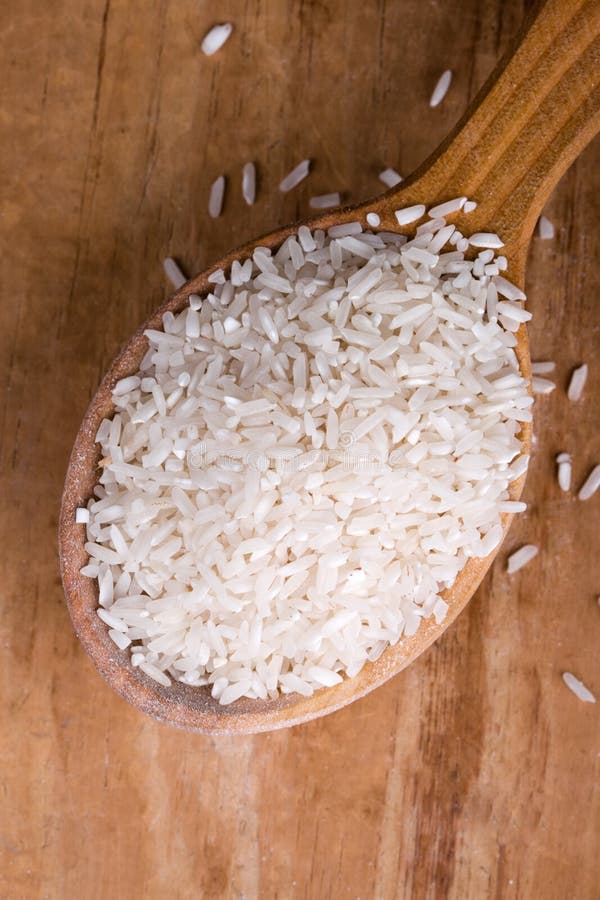 Uncooked white rice