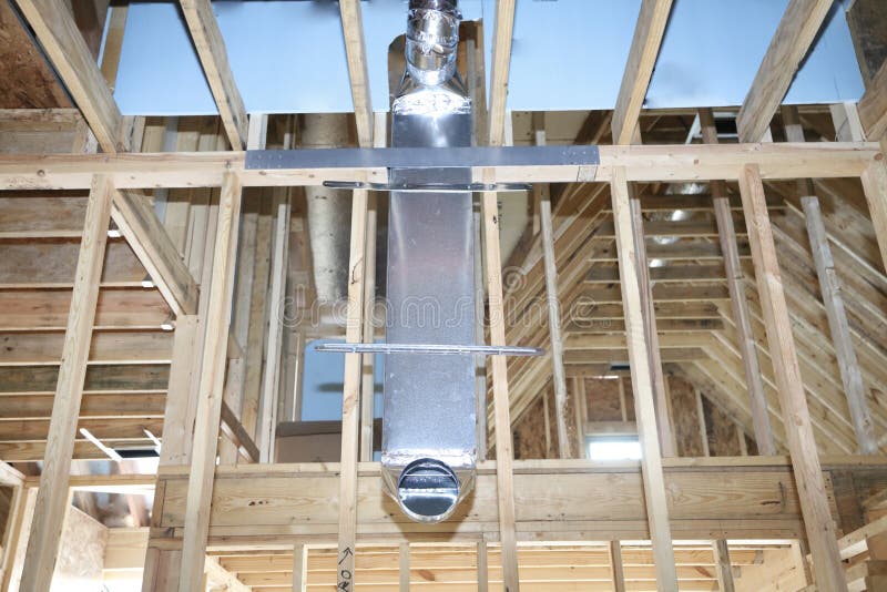 HVAC Duct for Home Ventillation stock photos