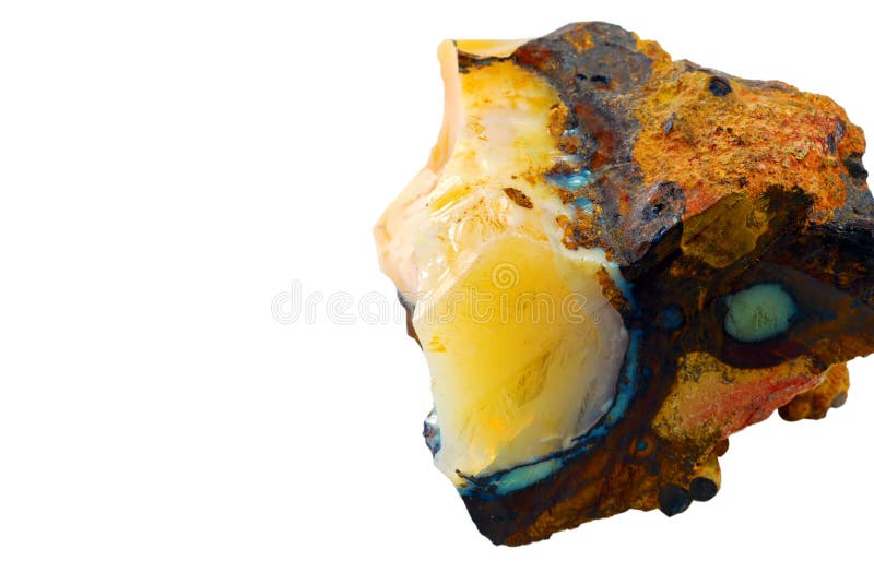 Uncut white opal royalty free stock photos