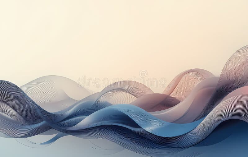 Unde elegante de curgere în fundal tonuri gradient de culoare moale vector illustration