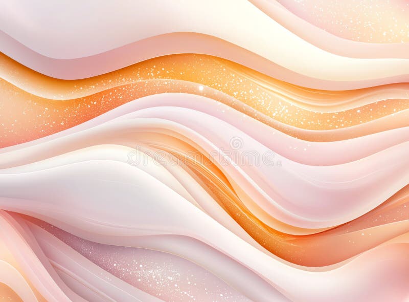 Undele moi roz și aurii creează un fond abstract elegant, cu curbe netede și o atingere perfectă a strălucirii pentru diverse royalty free stock photos