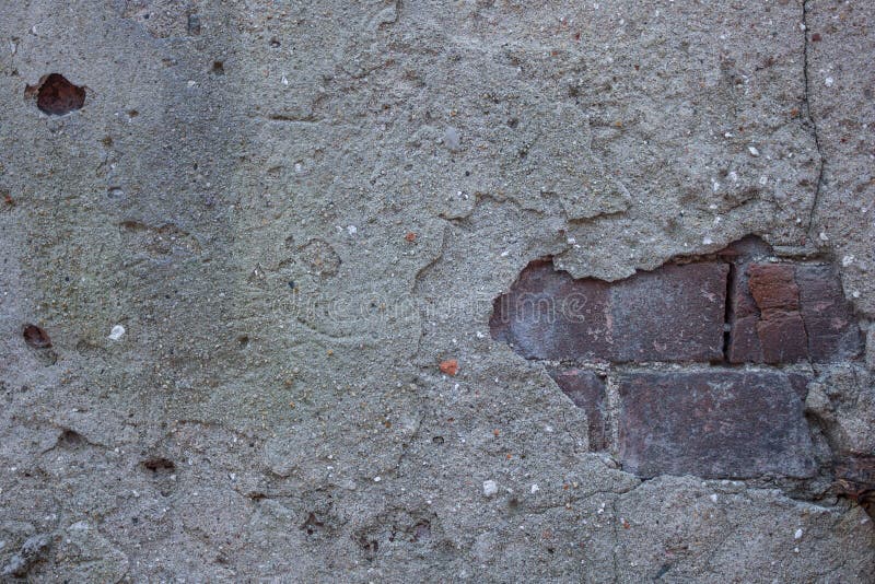 Under the Concrete is Brickwork. Stock Photo - Image of eldest, shabby
