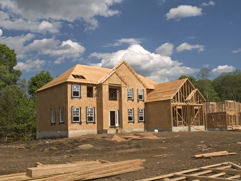 Éste es un de casas en varios progreso de construcción.