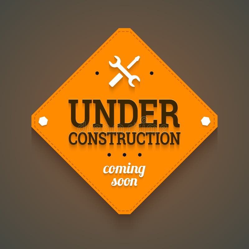 Under Construction With Coming Soon Label. Stock Vector Image 39966331