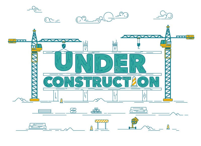 Under construction royalty free illustration Under construction royalty free illustration