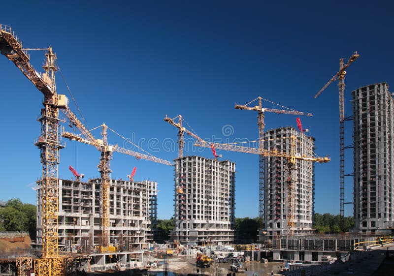 Under construction houses