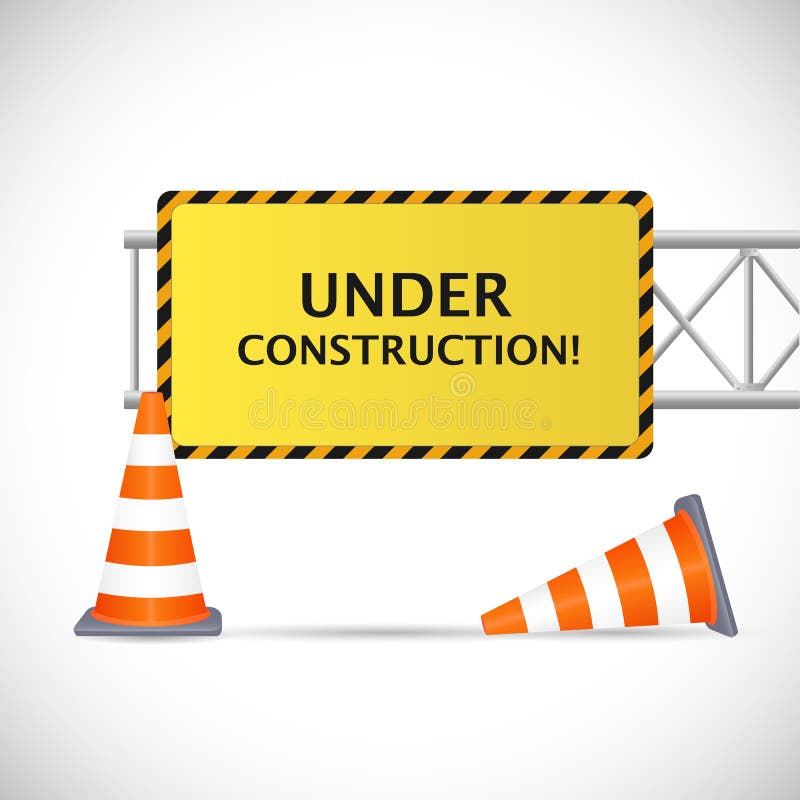 Website Under Construction stock vector. Illustration of street - 14594293