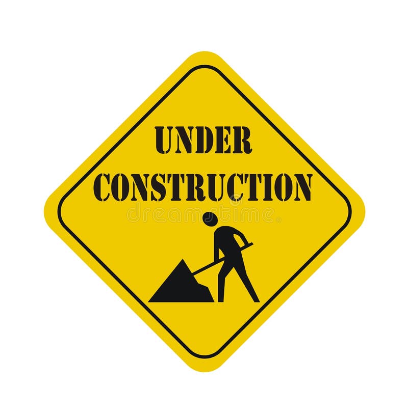 Under Construction Barrier stock vector. Illustration of caution 21831800