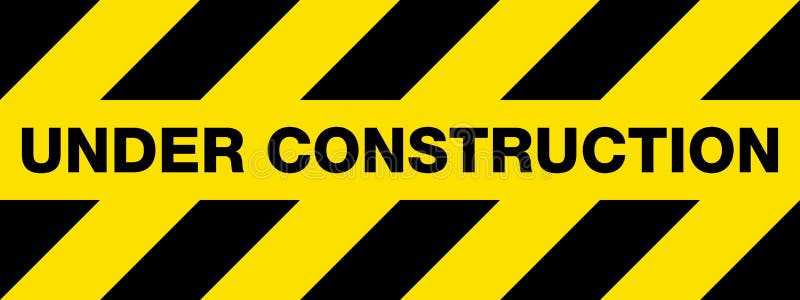 Under construction sign stock vector. Illustration of finished - 9939879