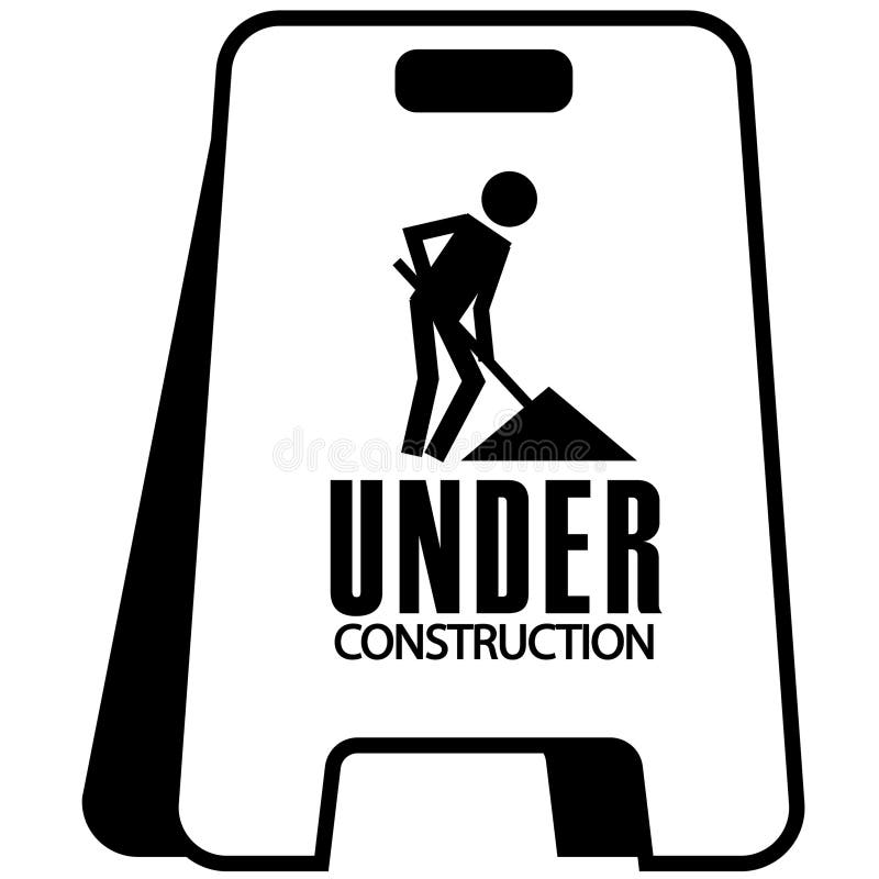 Under Construction Signage Stock Illustrations 390 Under Construction