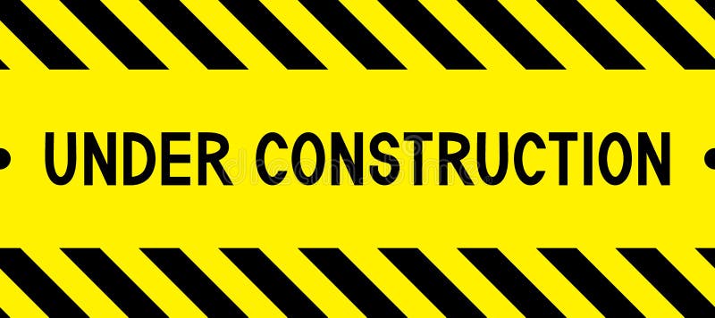 Caution Area Under Construction Stock Illustration - Illustration of ...