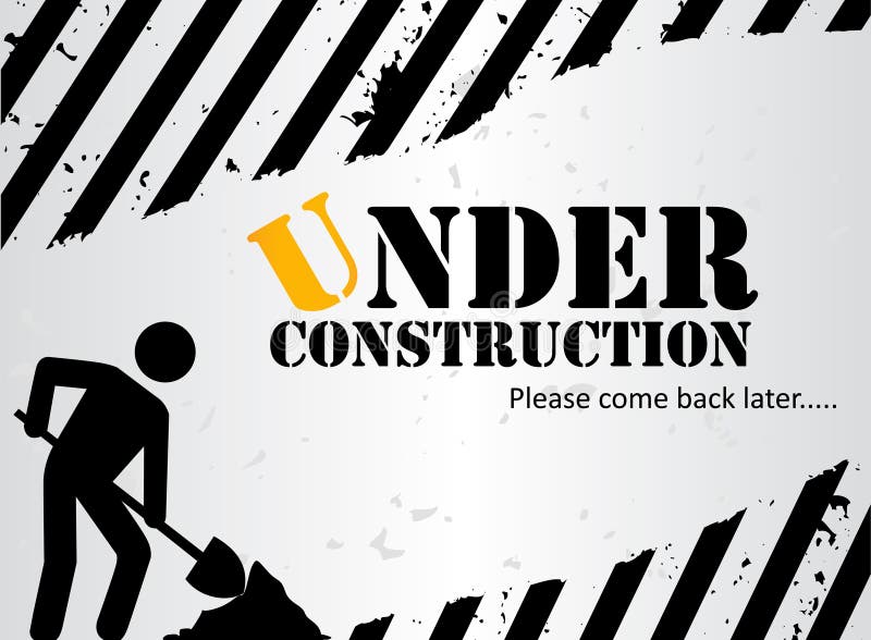 Under construction vector illustration Under construction vector illustration