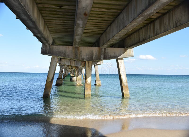 Under the Fishing Pier stock photo. Image of catamarans 49476680