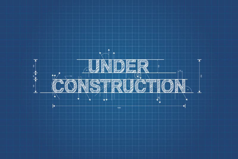 Under konstruktionsritning teknisk teckning vektor illustrationer