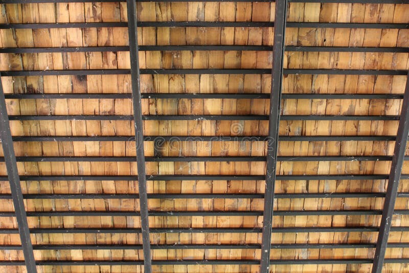 Under the wooden roof structure. Load structural stock images, royalty-free photos and pictures