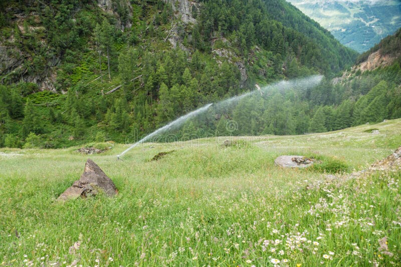 Underbara sommarlandskap i otztal alps i austrien.