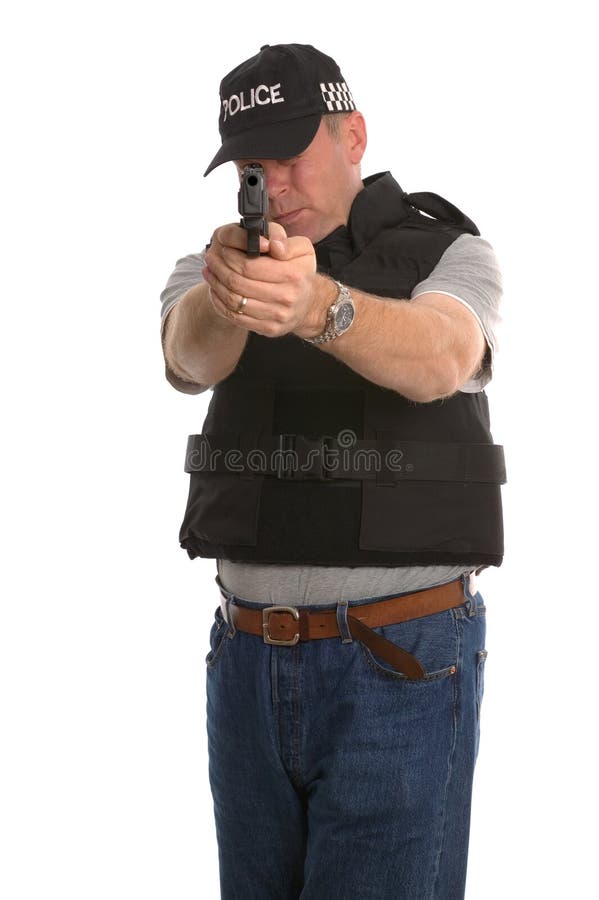 Undercover armed Police stock photo. Image of british 3351726