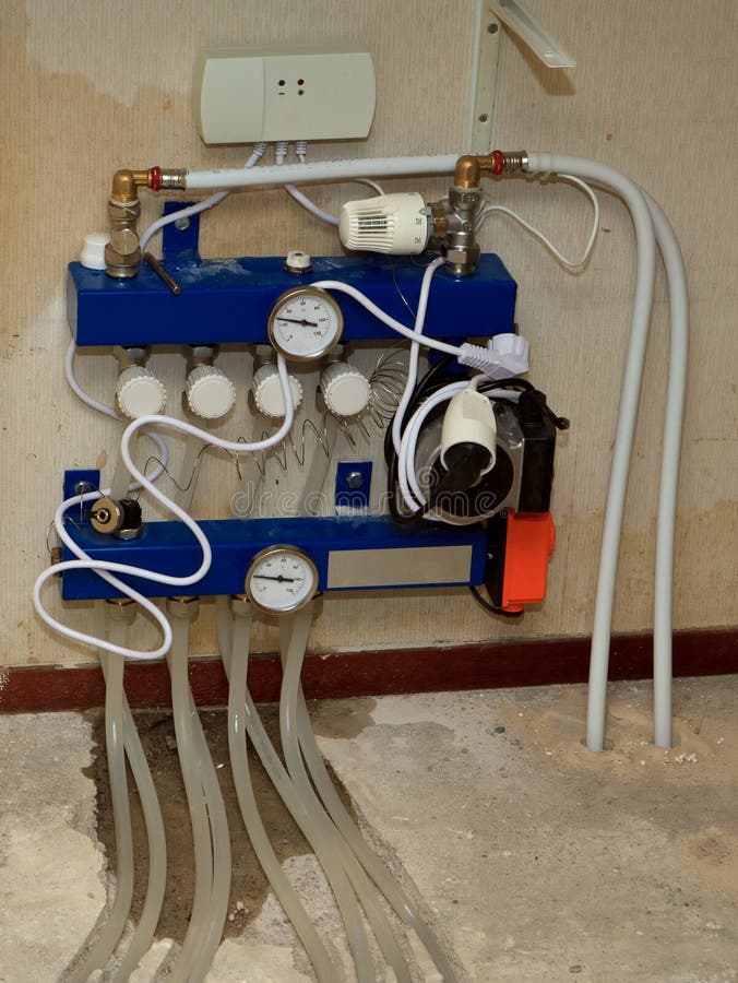 Floor heating coils stock image. Image of construction 18866699