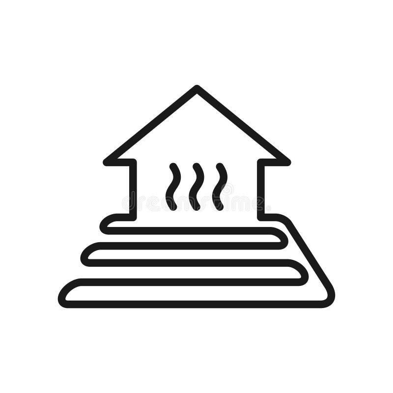 Home Heating Device with a Fireplace, Electricity or Gas Source Icon Stock Vector Illustration