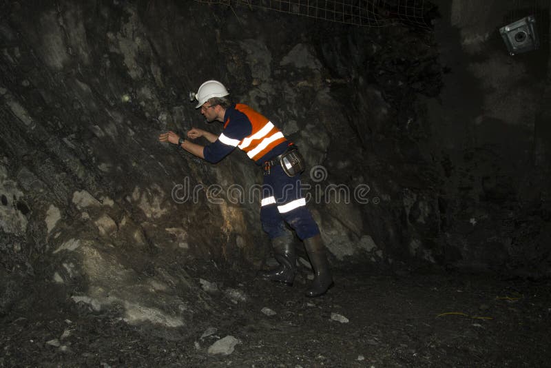 Underground Geologist stock image. Image of geologist 154871839