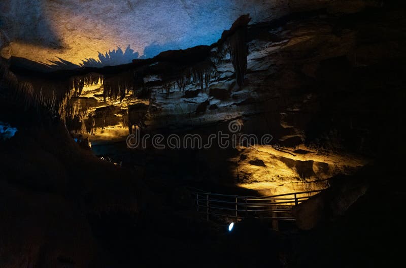 Underground at Mammoth Cave National Park Stock Photo Image of frozen