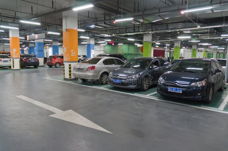 Underground parking garage royalty free stock photos Underground parking garage royalty free stock photos