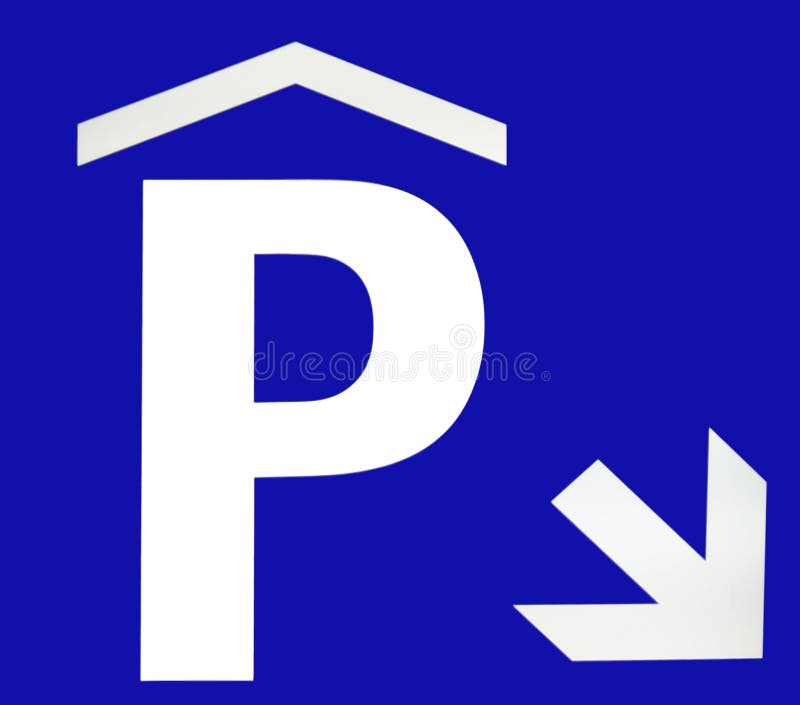 Underground parking sign stock illustration Illustration 