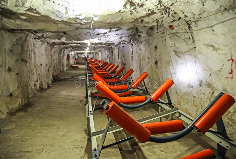 Underground Platinum Mining Drilling Holes Stock Image Image of heaps