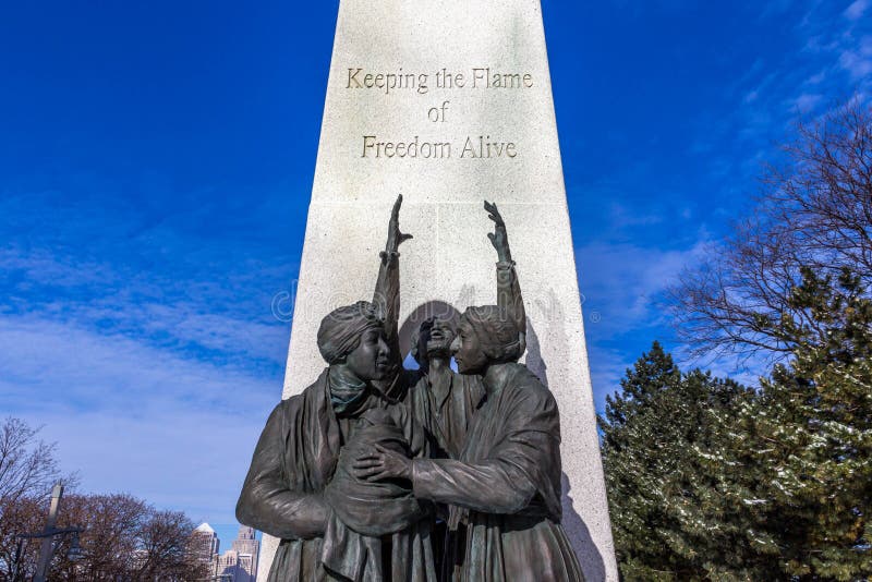 Underground Railroad Monument royalty free stock photo