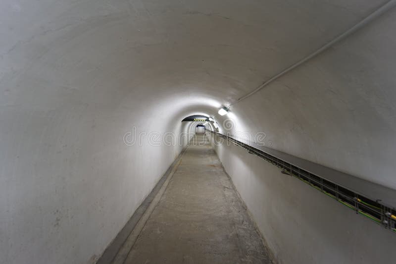Underground Tunnel in Waterworks Facility 2 Stock Photo Image of