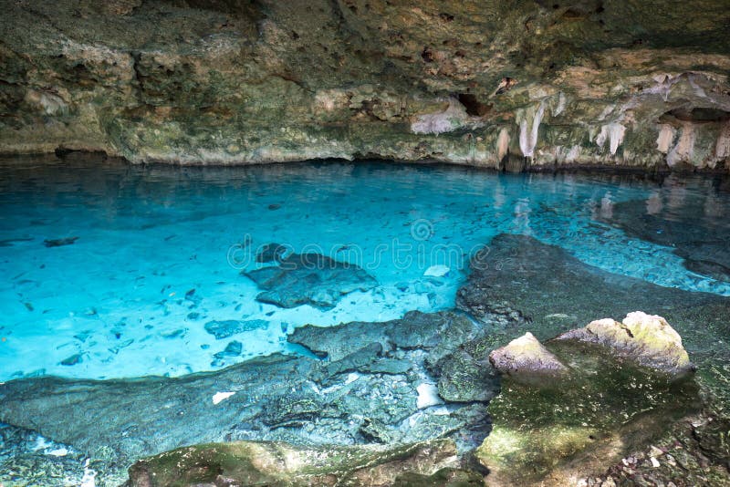Underground waterhole. stock photography