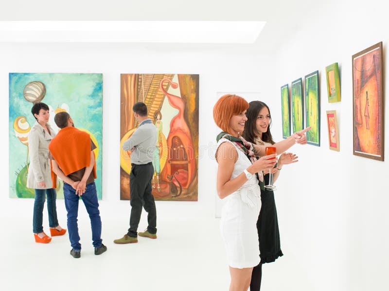 Understanding art at exhibition opening
