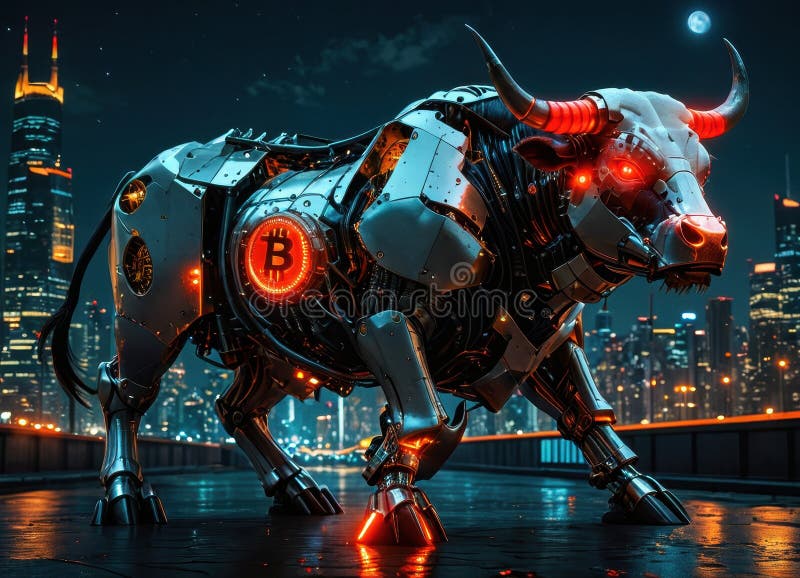 înțelegerea inovației de tip bitcoin bull în finanțele digitale stock illustration