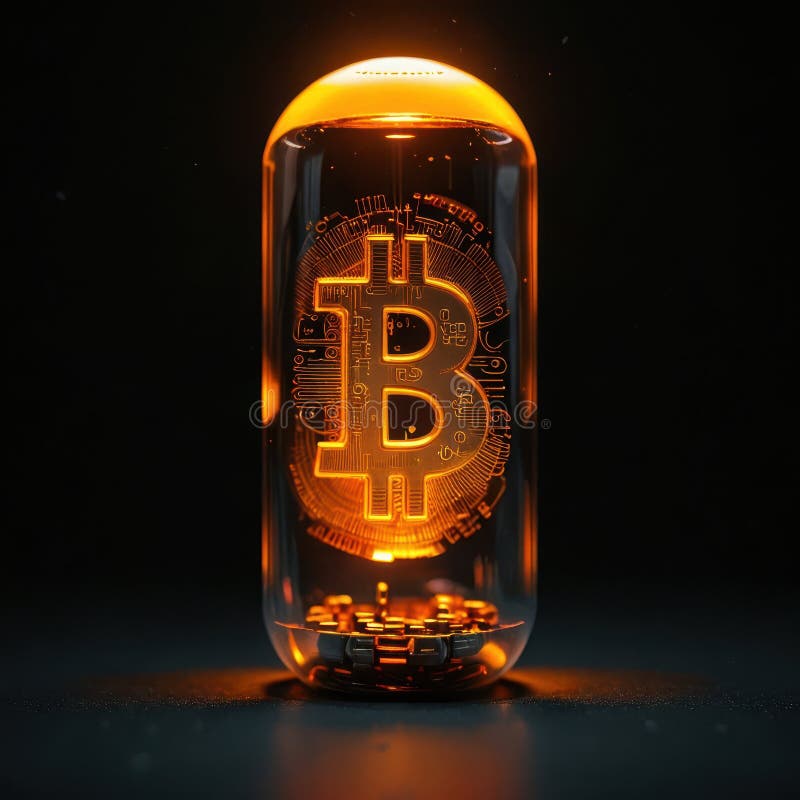 înțelegerea inovației privind pilula bitcoin în finanțele digitale vector illustration