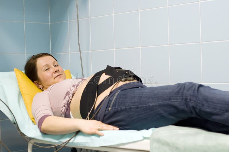 Graviditetsundersökning royaltyfria foton